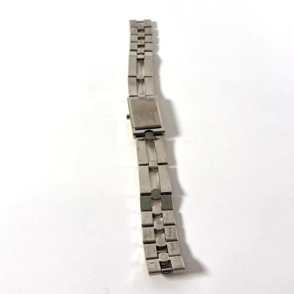 Gucci Vintage Women’s Two-Tone Rectangular Quartz Watch Silver